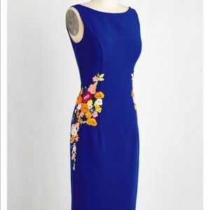 ModCloth ChiChi London Cheerily Beloved Blue Dress